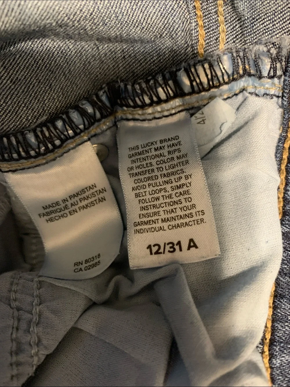 Lucky Brand Jeans Ava Mid Rise Skinny ankle 12 31 mid rise cropped